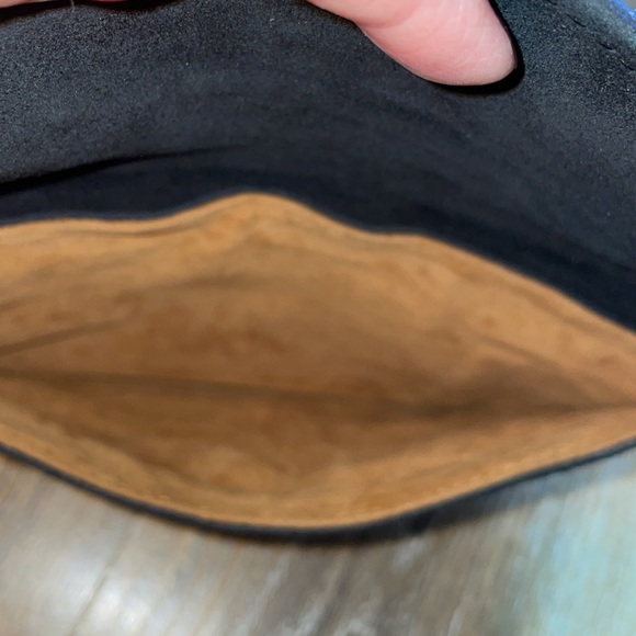 Patricia Nash Suede Patchwork Stripe Flap Clutch - Picture 8 of 11